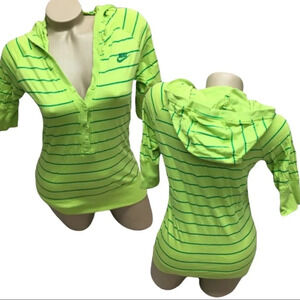 WS116 Nike 3/4 sleeve Cardigan Hoodie Top S